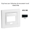 Enjoliveur pour détecteur de mouvement mural apolo 5000 50403TPM Noir MAT