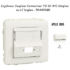 Enjoliveur Coupleur Connecteur fibre optique SC APC Simplex - LC Duplex Apolo 50449SBR Blanc