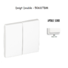 Doigt Double APOLO5000 50611TBM Blanc MAT