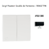 Doigt poussoir double va-et-vient de persienne APOLO5000 50612TPM Noir MAT