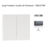 Doigt poussoir double va-et-vient de persienne APOLO5000 50612TGR Graphite