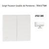 Doigt poussoir double va-et-vient de persienne APOLO5000 50612TBM Blanc MAT