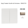 Doigt poussoir double va-et-vient de persienne APOLO5000 50612TCH Champagne