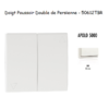 Doigt poussoir double va-et-vient de persienne APOLO5000 50612TBr Blanc