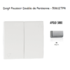 Doigt poussoir double va-et-vient de persienne APOLO5000 50612TPR Argent