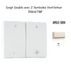 Doigt avec 2 symboles ventilateur APOLO5000 50616TMF