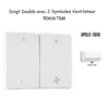 Doigt avec 2 symboles ventilateur APOLO5000 50616TBM