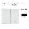 Doigt avec 2 symboles ventilateur APOLO5000 50616TPM