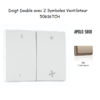Doigt avec 2 symboles ventilateur APOLO5000 50616TCH