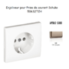 Enjoliveur pour prise de courant schuko APOLO5000 50632TCH Champagne