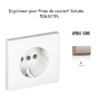 Enjoliveur pour prise de courant schuko APOLO5000 50632TPL Platine