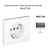 Enjoliveur pour prise de courant schuko APOLO5000 50632TGR Graphite