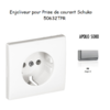 Enjoliveur pour prise de courant schuko APOLO5000 50632TPR Argent