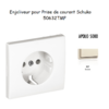 Enjoliveur pour prise de courant schuko APOLO5000 50632TMF Ivoire