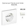 Enjoliveur pour prise de courant schuko APOLO5000 50632TBR Blanc