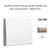 Enjoliveur pour prise de courant schuko avec volet de protection APOLO5000 50634TCH Champagne