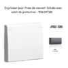 Enjoliveur pour prise de courant schuko avec volet de protection APOLO5000 50634TGR Graphite