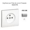 Enjoliveur pour prise de courant française APOLO5000 50652TPR Argent
