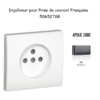 Enjoliveur pour prise de courant française APOLO5000 50652TGR Graphite