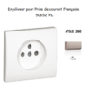 Enjoliveur pour prise de courant française APOLO5000 50652TPL PLatine