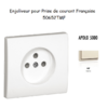 Enjoliveur pour prise de courant française APOLO5000 50652TMF Ivoire