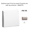 Enjoliveur pour prise de courant Française avec volet de protection APOLO5000 50654TPL Platine