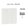 Doigt triple APOLO5000 50661TPR Argent
