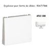 Enjoliveur rosette passage de cable APOLO5000 50671TBM Blanc MAT