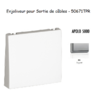 Enjoliveur rosette passage de cable APOLO5000 50671TPR Argent
