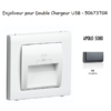 Enjoliveur double chargeur usb APOLO5000 50673TGR Graphite