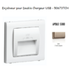 Enjoliveur double chargeur usb APOLO5000 50673TCH Champagne