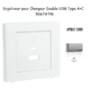 Enjoliveur pour Chargeur Double USB Type A + Type C 50674TPR