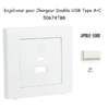 Enjoliveur pour Chargeur Double USB Type A + Type C 50674TBR