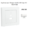 Enjoliveur pour Chargeur Double USB Type A + Type C 50674TBM