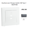 Enjoliveur pour Chargeur Double USB Type C 50675TGR