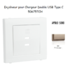 Enjoliveur pour Chargeur Double USB Type C 50675TCH
