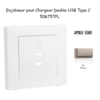 Enjoliveur pour Chargeur Double USB Type C 50675TPL