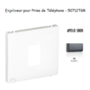 Enjoliveur pour prise de téléphone Apolo 50712TGR Graphite