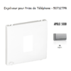 Enjoliveur pour prise de téléphone Apolo 50712TPR Argent
