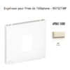 Enjoliveur pour prise de téléphone Apolo 50712TMF Ivoire
