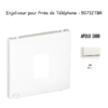 Enjoliveur pour prise de téléphone Apolo 50712TBR Blanc