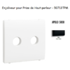 Enjoliveur pour prise de haut parleur a terminaux à vis APOLO5000 50713TPM Noir MAT