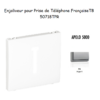 Enjoliveur pour prise de téléphone Française T8 Apolo 50718TPR Argent