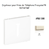 Enjoliveur pour prise de téléphone Française T8 Apolo 50718TMF Ivoire