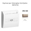 Enjoliveur pourinterrupteur card systel APOLO5000 50731TCH Champagne