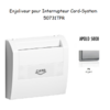 Enjoliveur pourinterrupteur card systel APOLO5000 50731TPR Argent