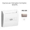 Enjoliveur pourinterrupteur card systel APOLO5000 50731TPL Platine