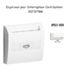 Enjoliveur pourinterrupteur card systel APOLO5000 50731TBM Blancr MAT