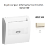 Enjoliveur pourinterrupteur card systel APOLO5000 50731TMF Ivoire