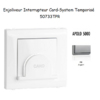 Enjoliveur pour interrupteur Card System Apolo 5000 50733TPR Argent